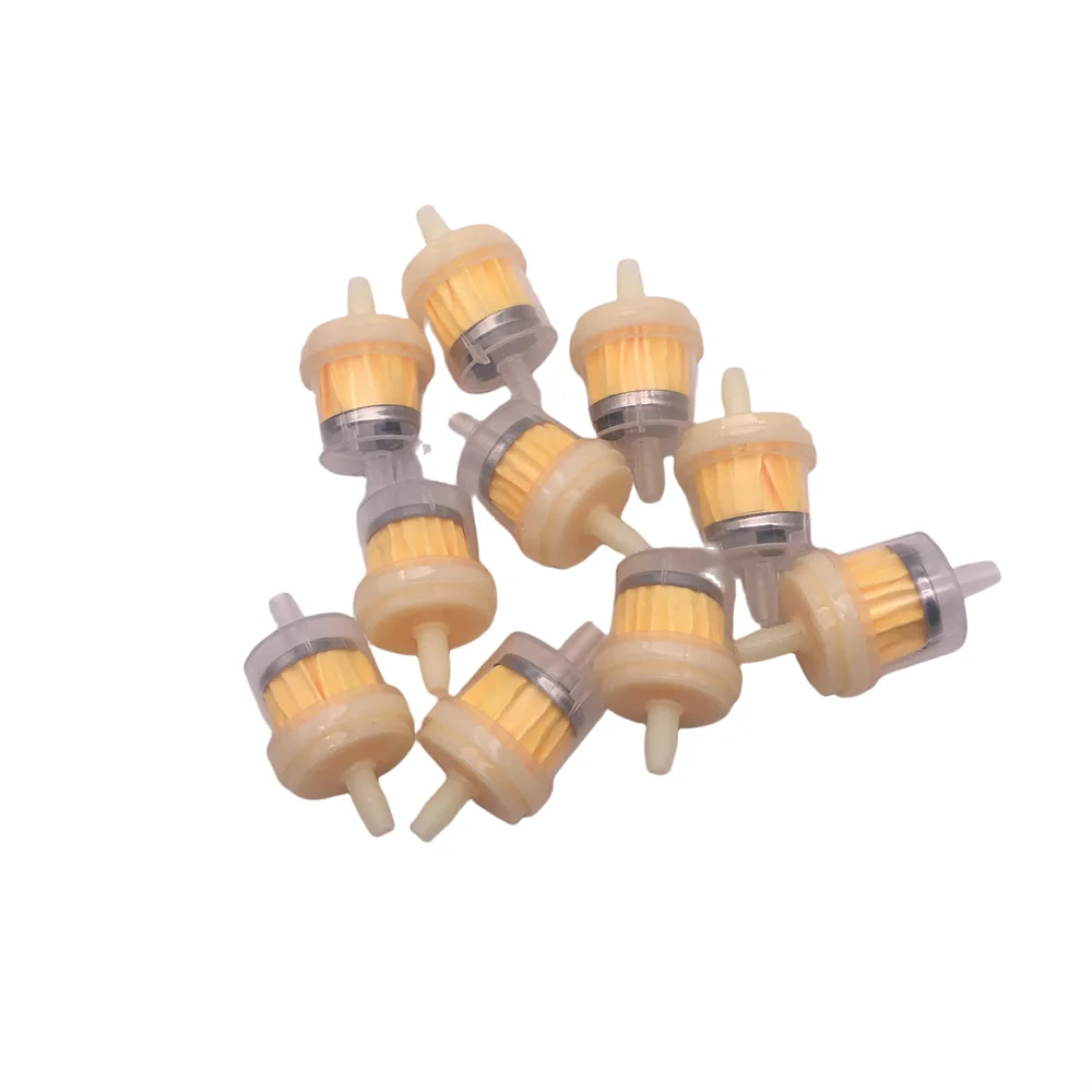 10pcs Universal Gasoline Gas Fuel Gasoline Oil Filter For Scooter Motorcycle Moped Scooter Dirt Bike ATV Fuel Filte