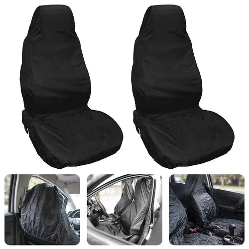 2Pcs Car Seat Cover Waterproof Universal Auto Seat Covers Breathable Cushion Protector Pull Cargo Antifouling Dust Covers