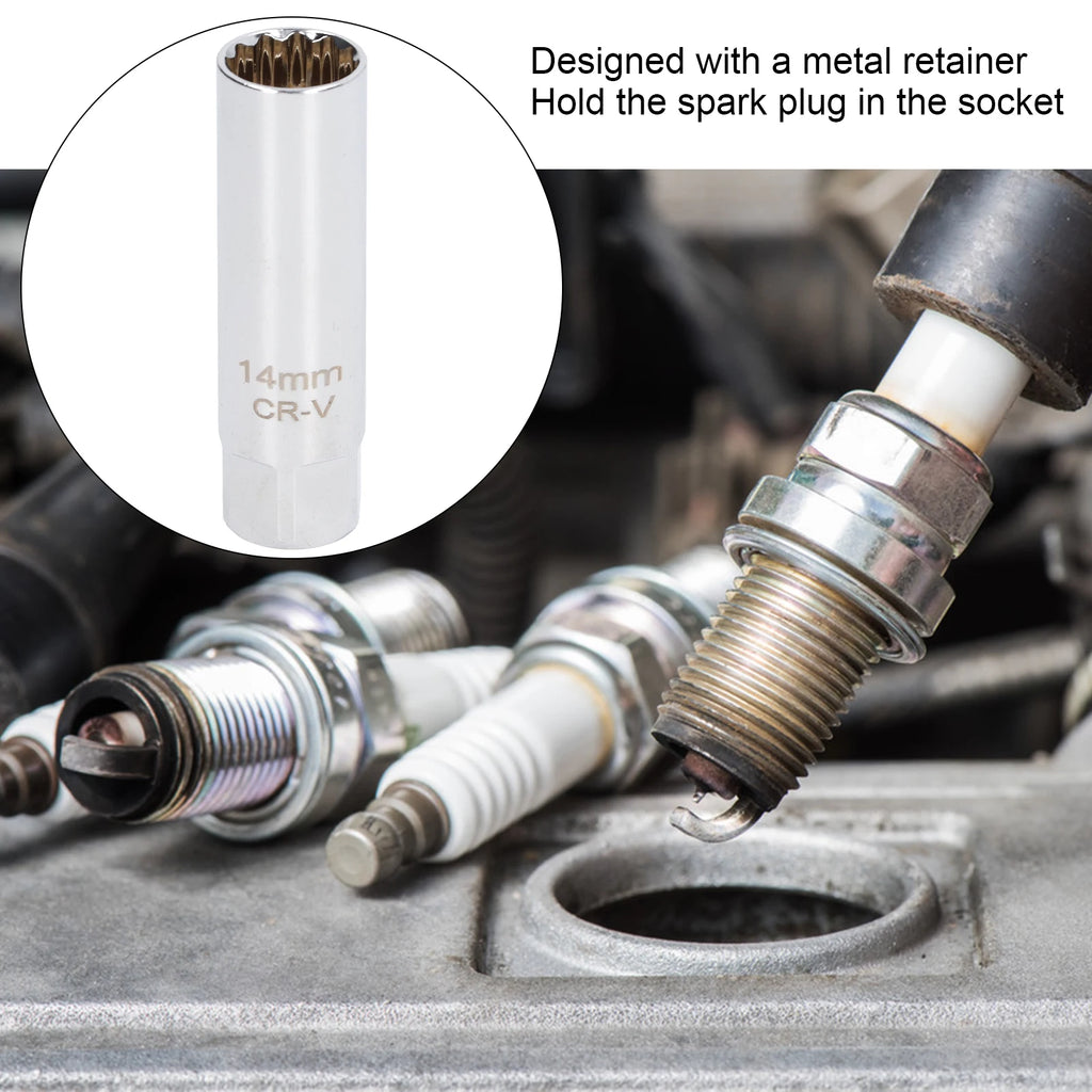 Spark Plug Socket Automotive Parts Spark Plug Socket Magnetic  Ultra Thin Wall Special Removal Tool 12 Point 3/8in
