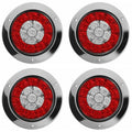 4 x LED Round Tail Lights 12V Fit for cars, trucks, trailers, semi-trailers, boats, flatbeds, buses trucks vans RVs campers etc