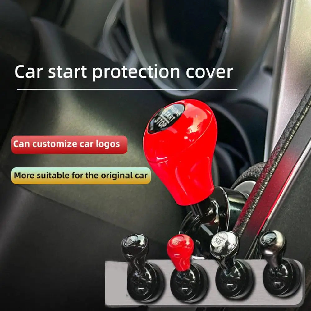  Car One-Touch Start Button with Push-to-Start Rocker Lever Car Accessories Interior Decor Push Rocker One-Touch Start accessor