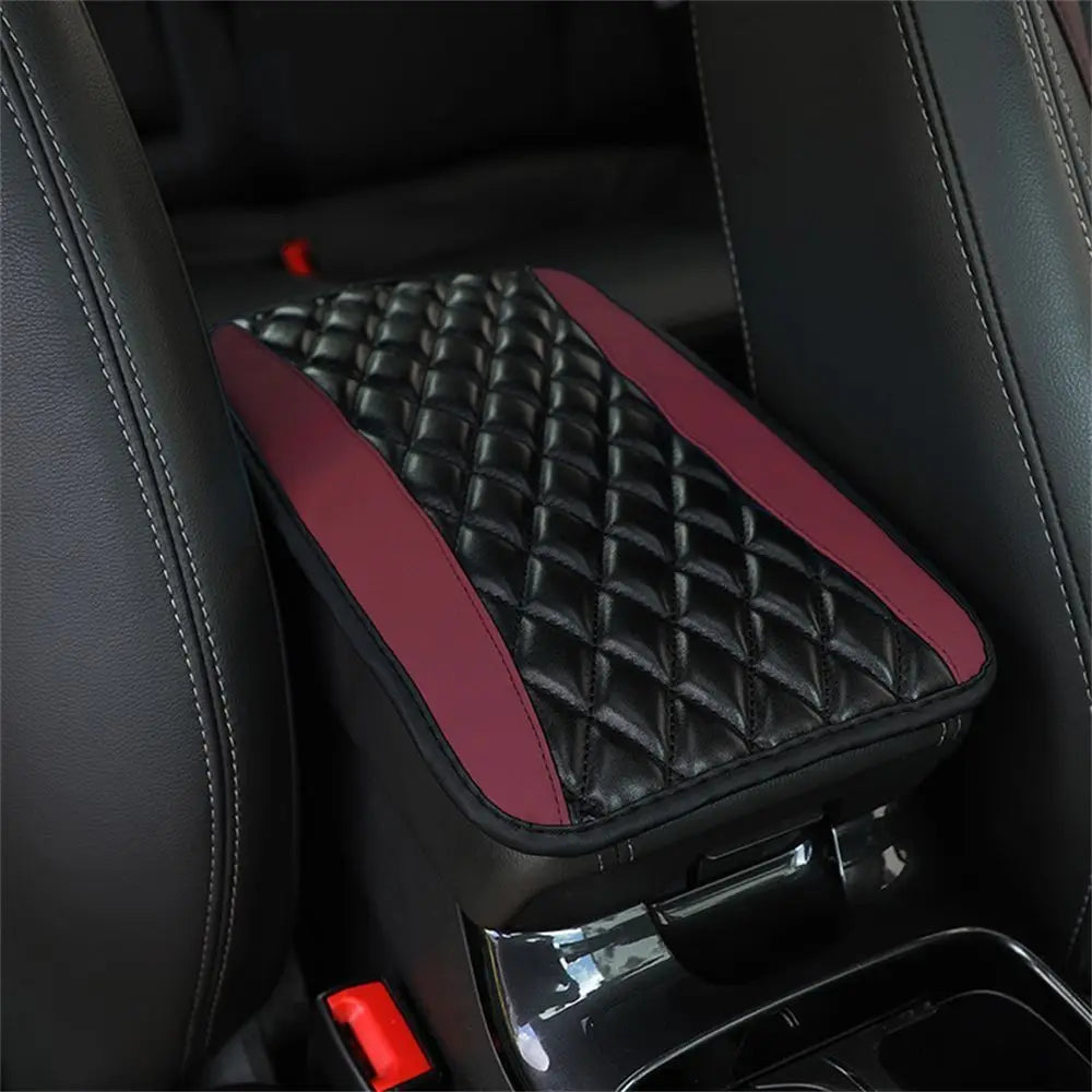 Car Accessories PU Leather Car Interior Non Slip Armrest Protector Arm Rest Protection Cushion Car Armrest Pad Console Box Mat