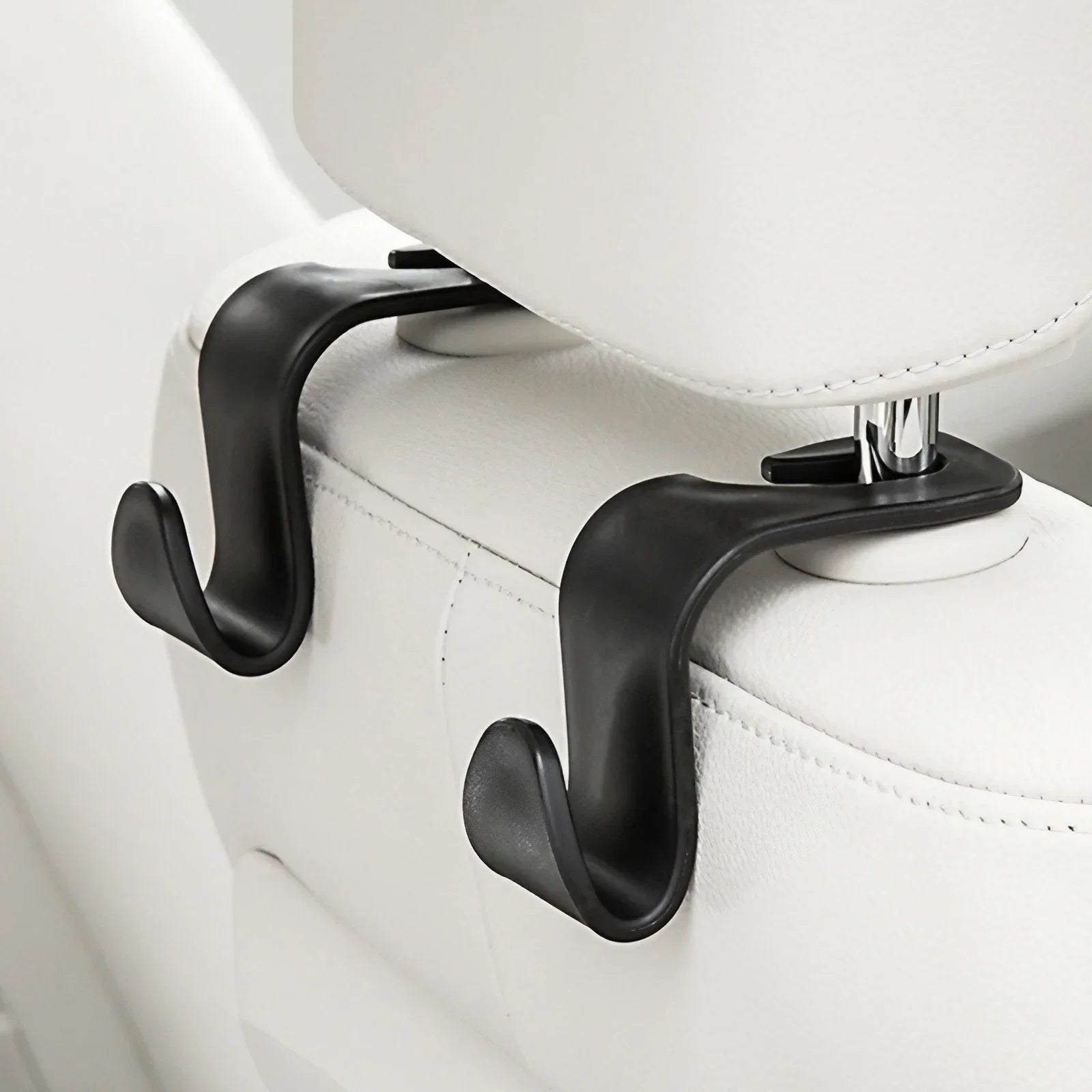 Car Back Seat Headrest Hook Organizer for Groceries Handbags Umbrellas Auto Accessories Storage Solution