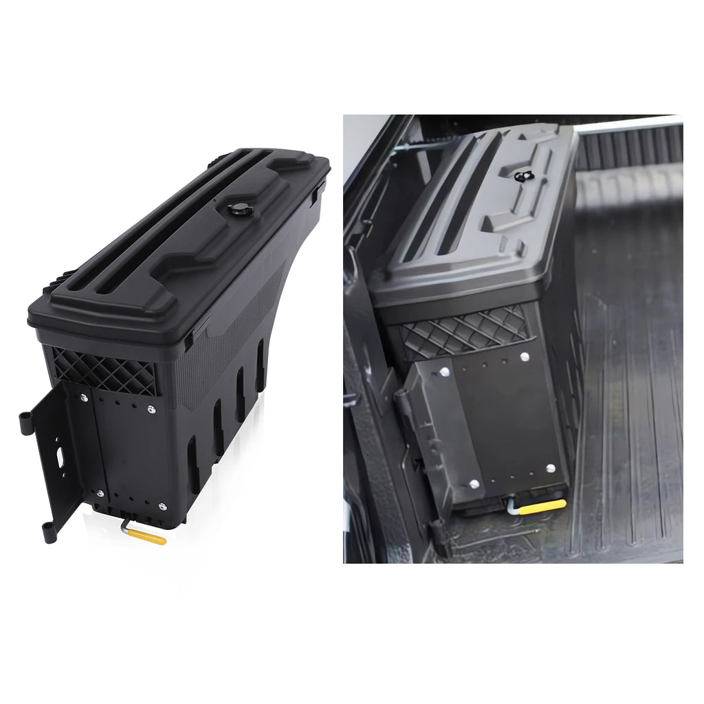Caja de herramientas para caja de camioneta, almacenamiento, portón trasero, caja de herramientas abatible para Ford Ranger Raptor 2015-2024, accesorios para camioneta 4x4