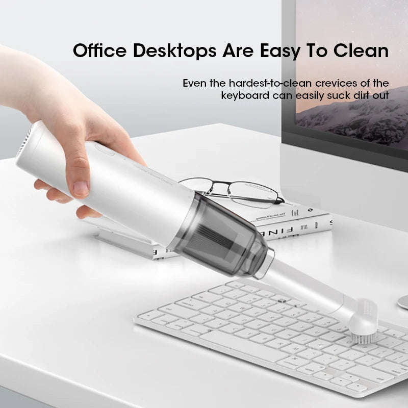 Wireless Car Vacuum Cleaner Mini Handheld | Portable Rechargeable Strong Suction | Cordless 2 Gears Vacuum for Car Home Office