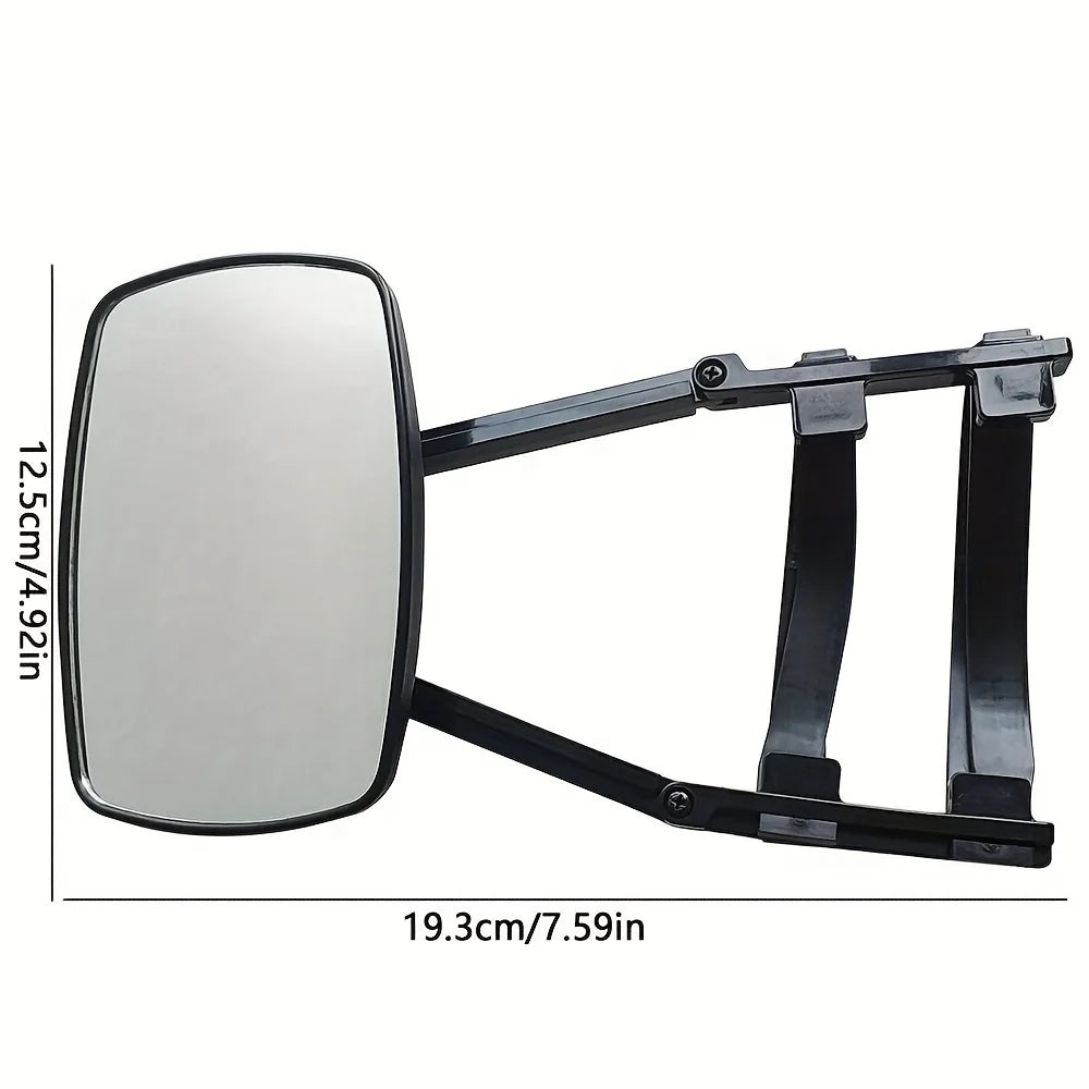 Car Safety Side Mirror Accessories RV Caravan Blind Spot Truck Rear View Adjustable Angle Trailer Towing Clip On