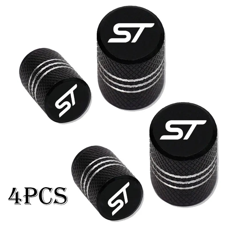 For Ford ST FOCUS 2 3 Mondeo Fiesta Kuga MK2 MK3 MK4 Car Wheel Tire Valve Caps Tyre Stem Covers Airdust Waterproof