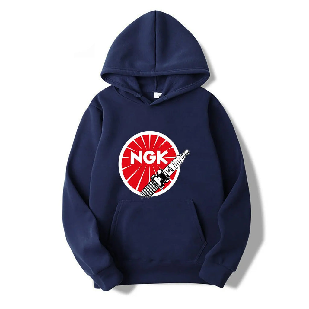 JDM Spark Plugs, NGK Racing hoodies sports fans plus size tops blacks men clothes
