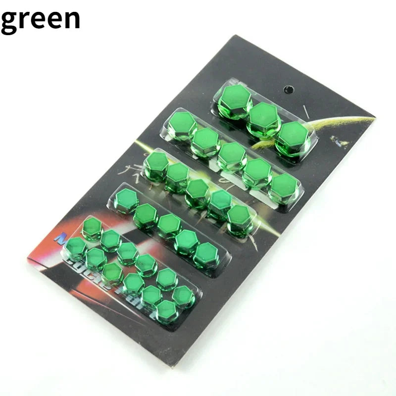 30pcs/set Motorcycle Accessories Head Screw Nut Electroplated Cap Cover Fits Decoration Cover