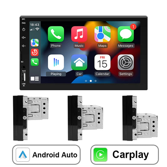 Car Radio 1 Din MP5 Android Auto  CarPlay 7 Inch Universal Autoradio USB TF Camera Bluetooth HD Camera Smart Car Systems