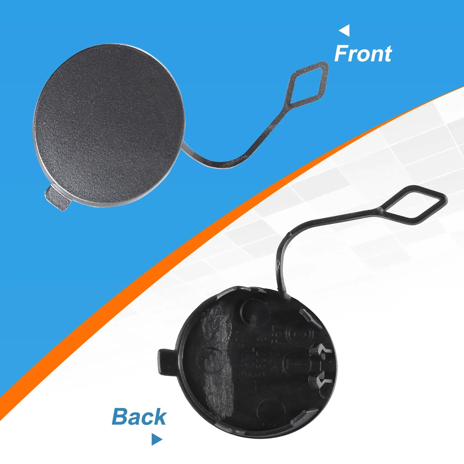 Front Bumper Tow Hook Cover Cap For VW Touareg 2011 2012 2013 2014 7P6807185 7P6807186 Trailer cover Car Accessories