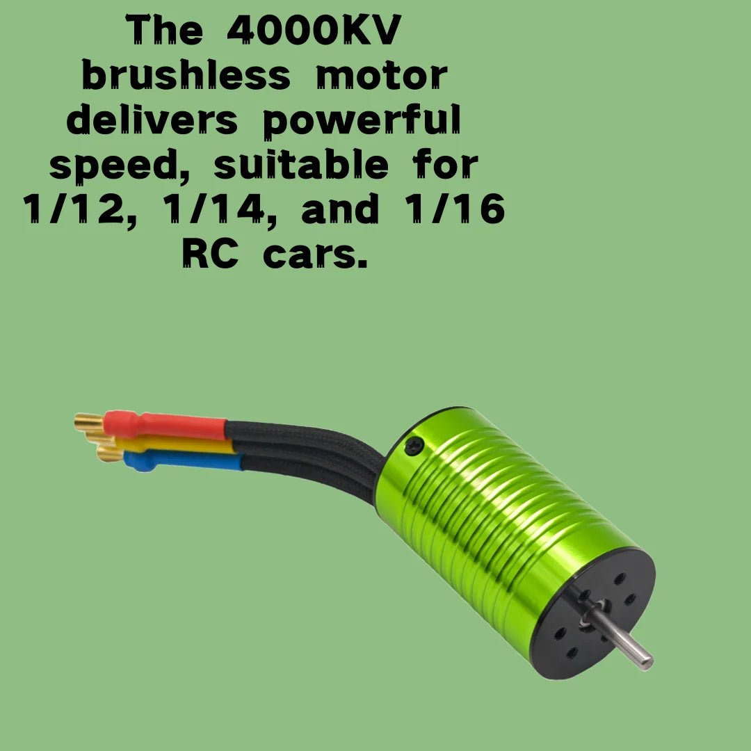 Waterproof brushless motor 2847 4000KV with 35A or 45A ESC, SCY 16101 Pro 16102 PRO JJRC Q130 wltoys 1/12 1/14 RC accessoriesDYI