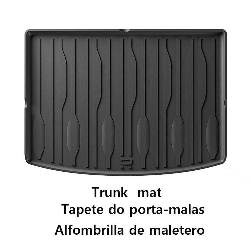 Car Floor Mats For BYD Yuan Pro Yuan Up 2025 2024 Cargo Liner Mat Waterproof Non-slip Foot Pad Seat Back Protector Car Carpet