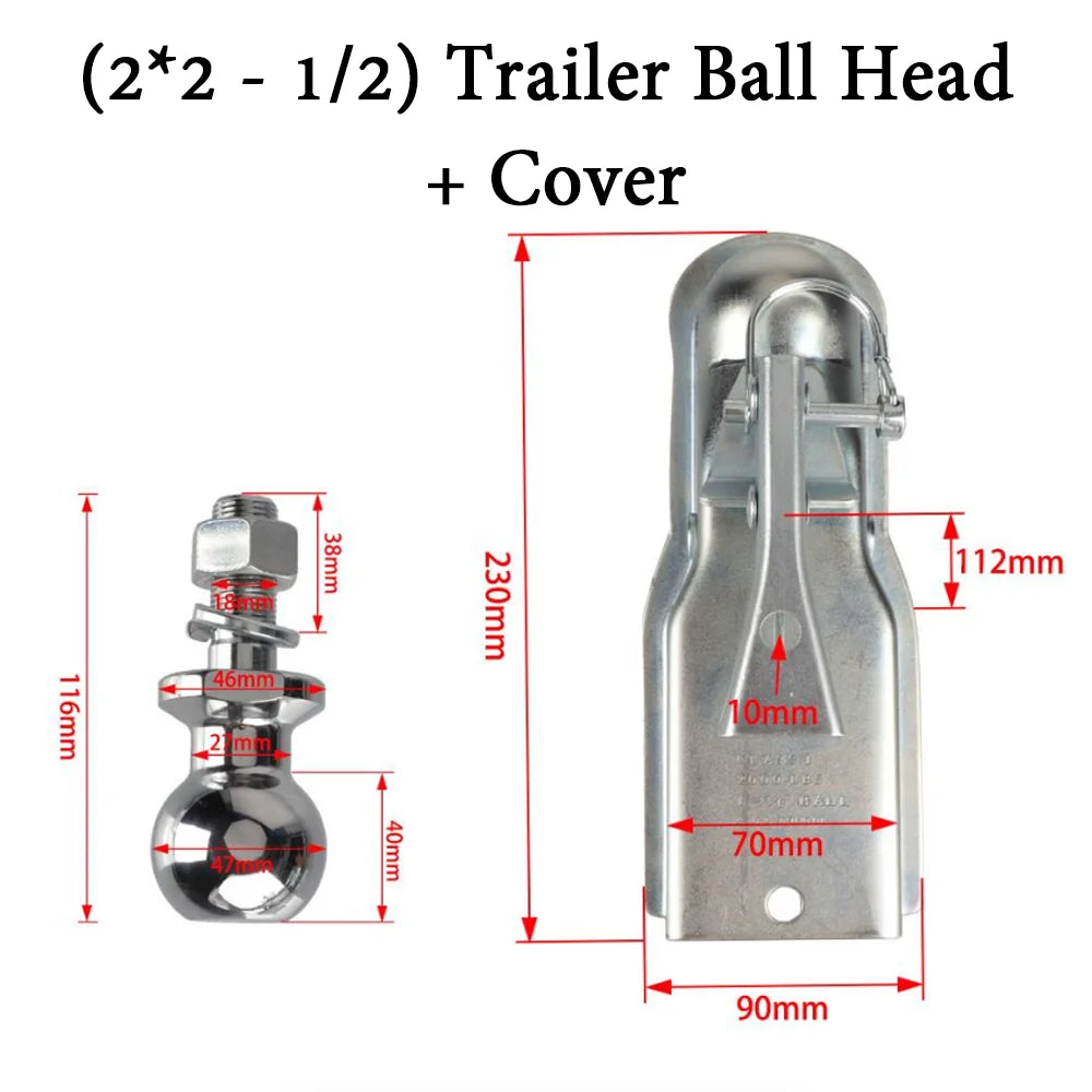 Accesorio de gancho para remolque de kart de playa Dispositivo de conexión de bastidor de remolque modificado Cubierta de cabeza esférica universal para tractor
