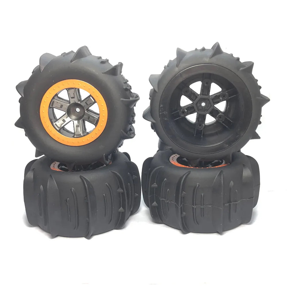 1/10 Upgrade Sand Snow Tire Wheels for Traxxas HSP Wltoys 104009 104001 XLH 9125 RC Monster Truck Car Accessories Parts