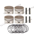 Car Engine Piston For Peugeot 106 206 207 307 Partner Hoggar Citroën Berlingo Xsara TU3JP 1.4 75MM 75HP 9637939280