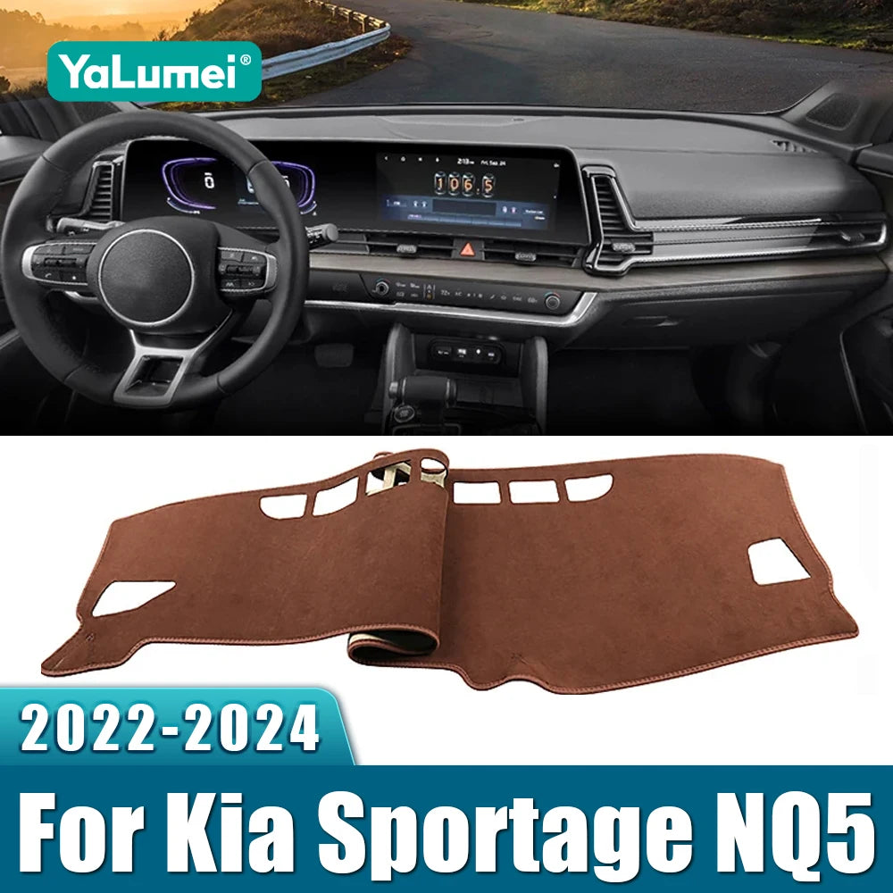 Car Accessories For Kia Sportage NQ5 2022 2023 2024 Dashboard Cover Avoid Light Pad Sun Shade Case Anti-UV Carpets Non-Slip Mats