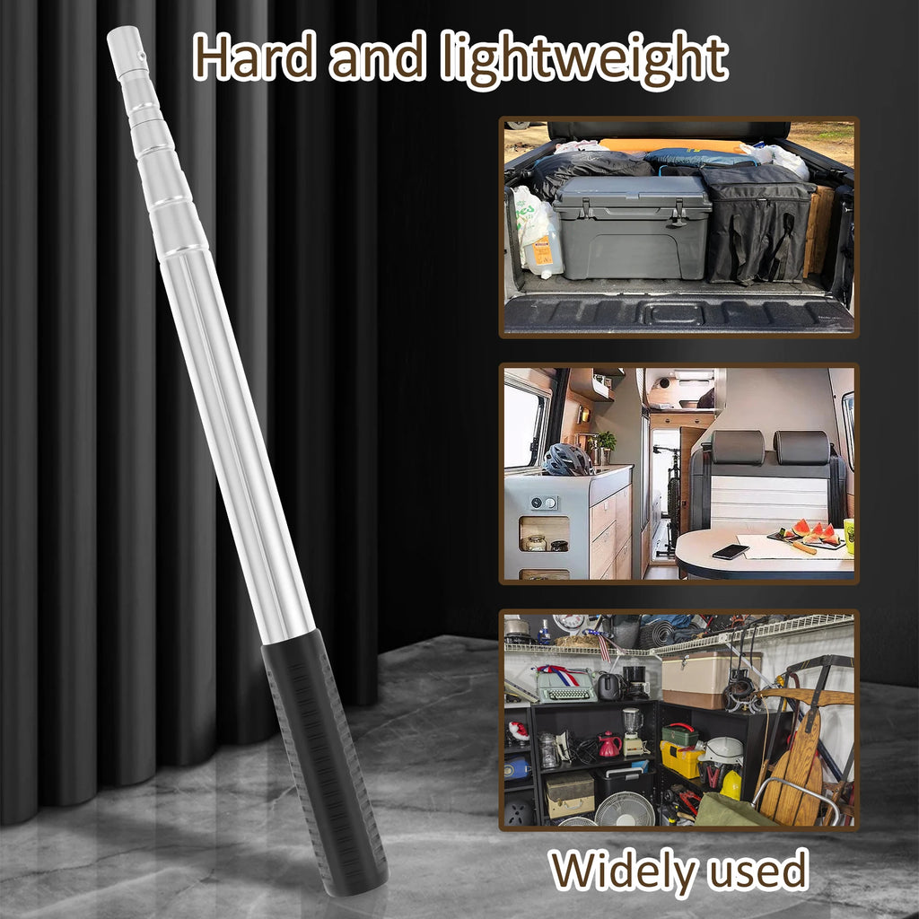 Ergonomic Telescoping Truck Bed Retriever Tool Stainless Steel Truck Cargo Grabber With Anti Slip Rubber Grip for Trucks Garages
