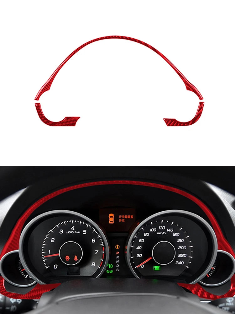 New Car Interior Decoration Carbon Fiber Red Sticker For ACURA TL 2009 2010 2011 2012 2013 2014 Auto Accessories