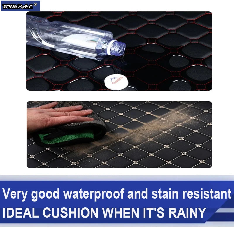 Car Mats Floor For Citroën C4 Cactus 2014~2020 Waterproof Leather Car Mat Fully Set Tapete Automotivo Para Carro Car Accessories
