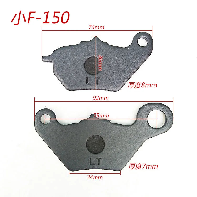 Pastillas de freno de disco delanteras y traseras para motocicletas de 50 cc, 125 cc, 150 cc y 250 cc, CBR, CRF, CTCT, CBX, scooter y ciclomotor.