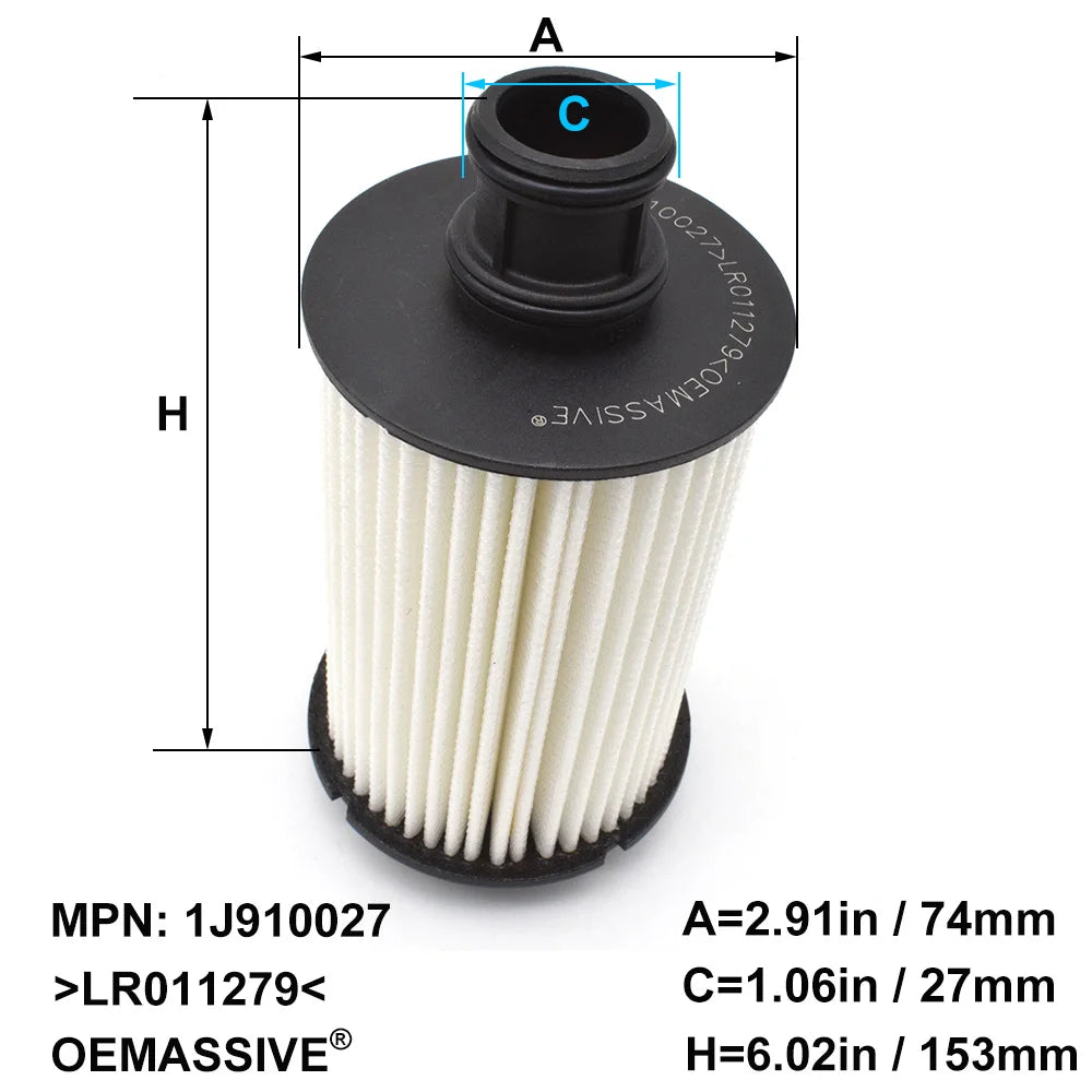 Engine Oil Filter For Land Rover LR4 Discovery Range Rover Sport Velar Jaguar F-Pace F-Type XE XF XJ XK 3.0 5.0 LR011279 C2D3670