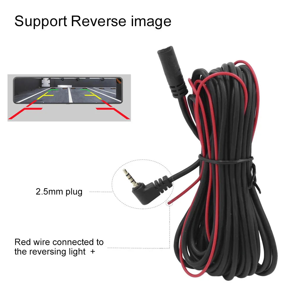 Car camera Four-pin AHD streaming media Dashcam HD night vision rearview mirror dedicated camera 1080P water and dust resistant