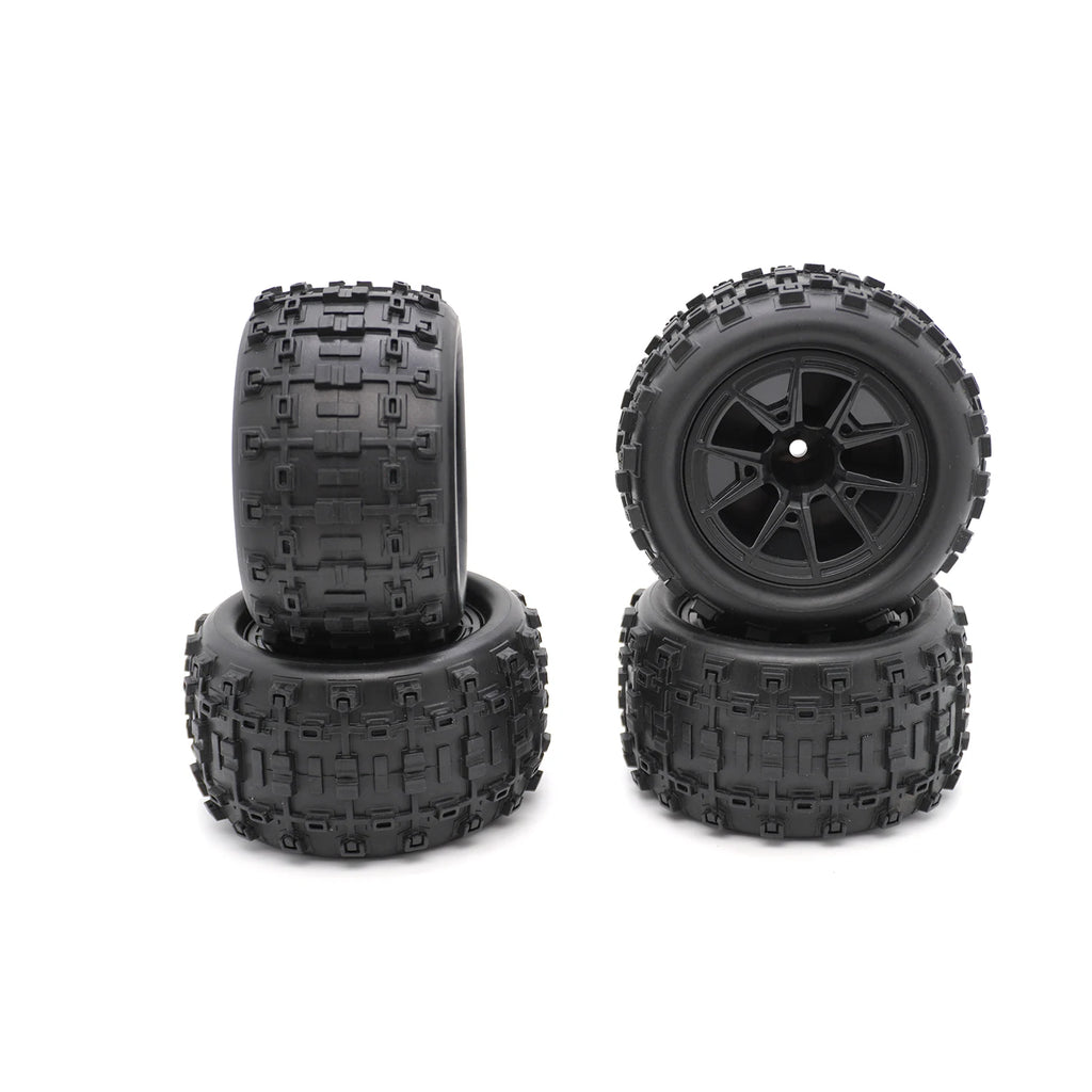 4PCS YSIDO RC Car Rubber Tires Wheels 85mm 12mm HEX Skidproof Wear-resistant Tyre for Hyper Go 14210 16210 WLTOYS 144001 144010