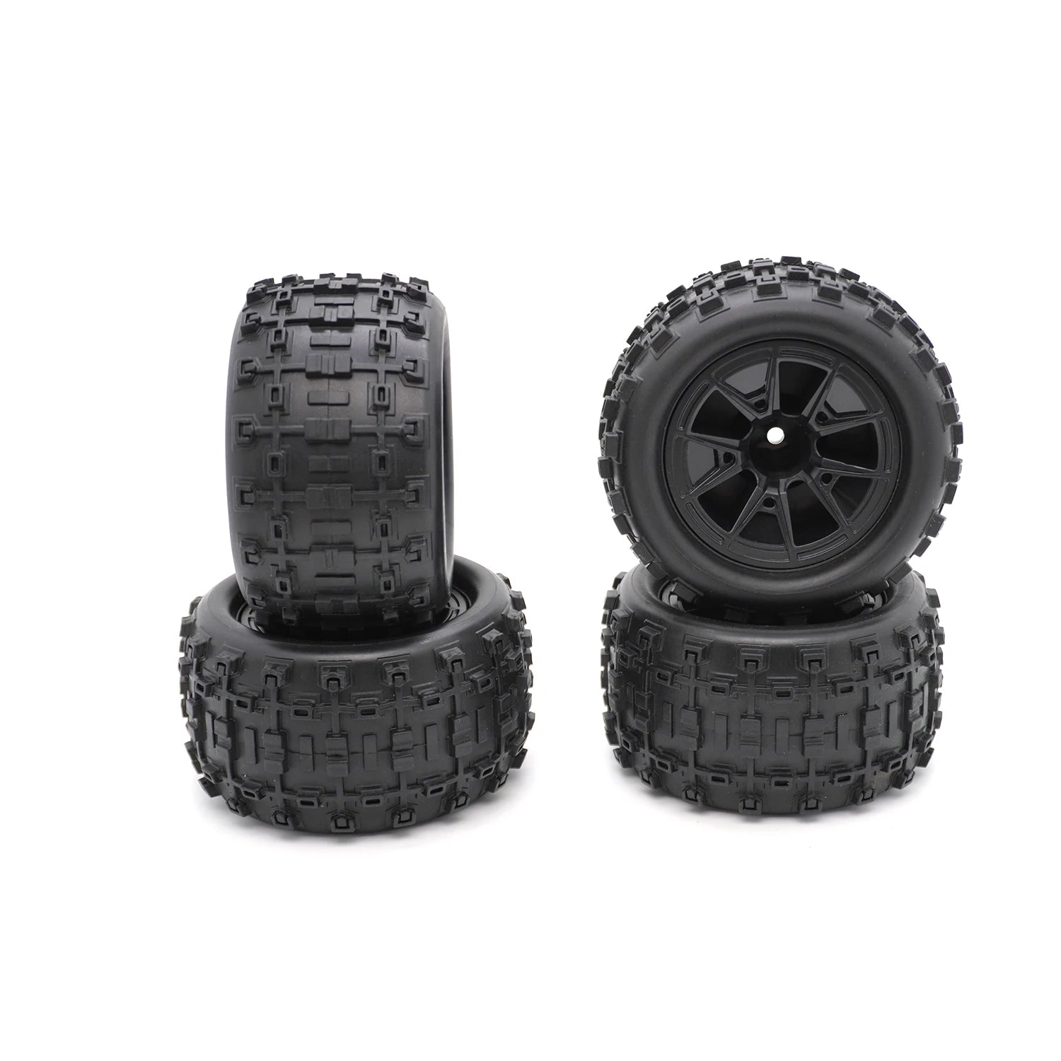 4PCS YSIDO RC Car Rubber Tires Wheels 85mm 12mm HEX Skidproof Wear-resistant Tyre for Hyper Go 14210 16210 WLTOYS 144001 144010