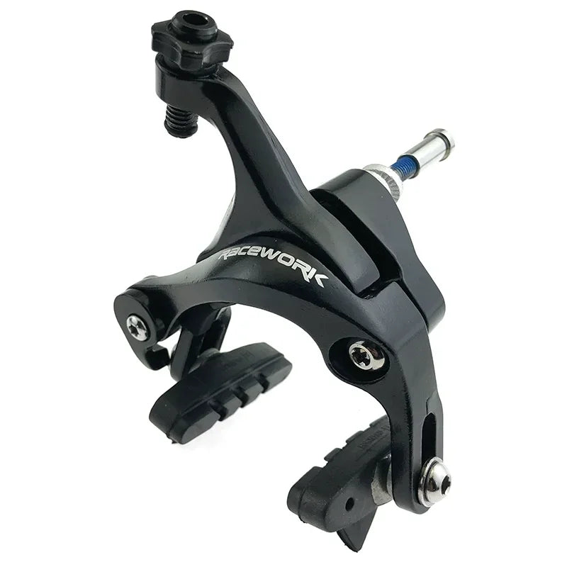 Dual Pivot Side Pull Caliper Brake Set – Front & Rear Rim Brakes with Pads for Road Racing Bikes