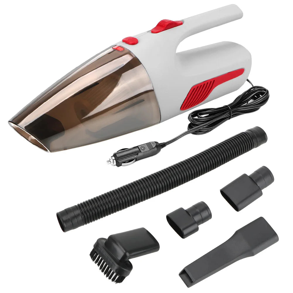 For Car Home 120W 12V 5000PA Cordless/Car Plug Cleaner Powerful Handheld Car Vacuum Super Suction Wet/Dry Dual-Use