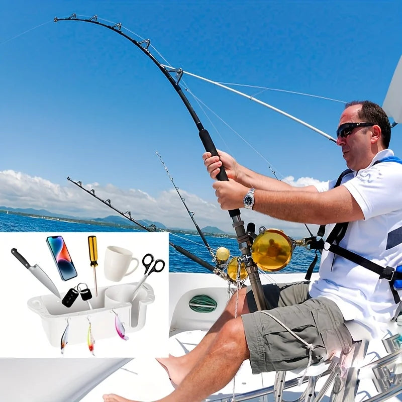 Boat Caddy Organizer, Universal Fit for Bass, Kayak, Pontoon, Jon Boat, Fishing Caddy, Cabin Storage
