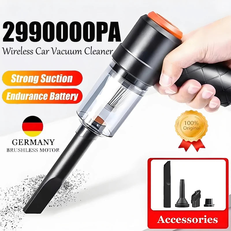 2990000PA Car Vacuum Cleaner Portable Wireless Cleaner for Home Appliance Poweful Cleaning Machine Car Cleaner for Keyboard 2026