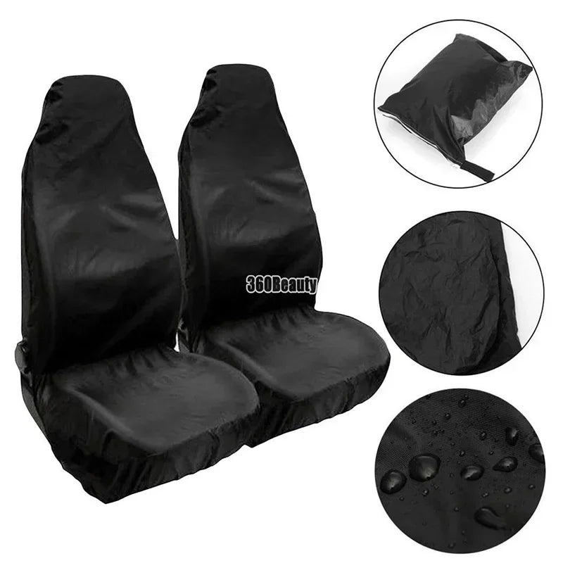 Universal Car Seat Cover Waterproof Dustproof Oxford Fabric with Repair Pull Cargo for SUV Truck Vehicle Protection Durable
