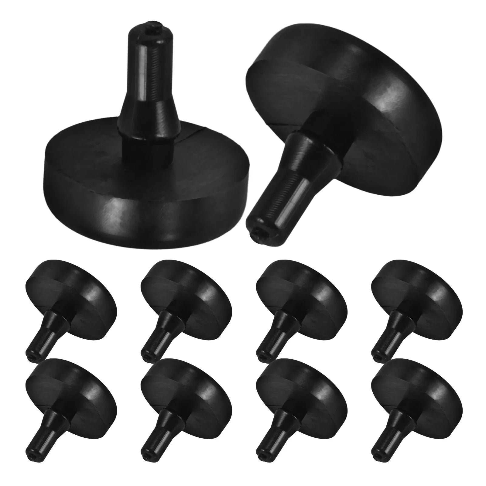 10 piezas de pedal de freno de goma negro, interruptor de partículas, tope de embrague, suministro para coche, duradero, fácil instalación, conducción segura.