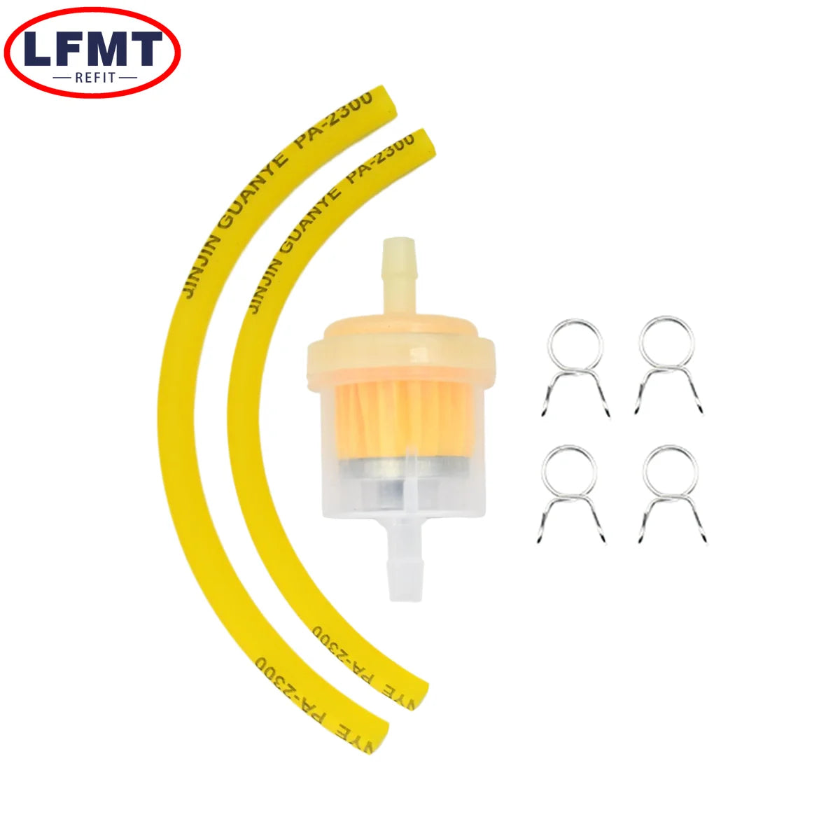 Motorcycle Universal Gas Fuel Filters and Fuel Pipe For 49cc 50cc 110cc 125cc Moped Scooter ATV Go Kart Motocross Dirt Pit Bike