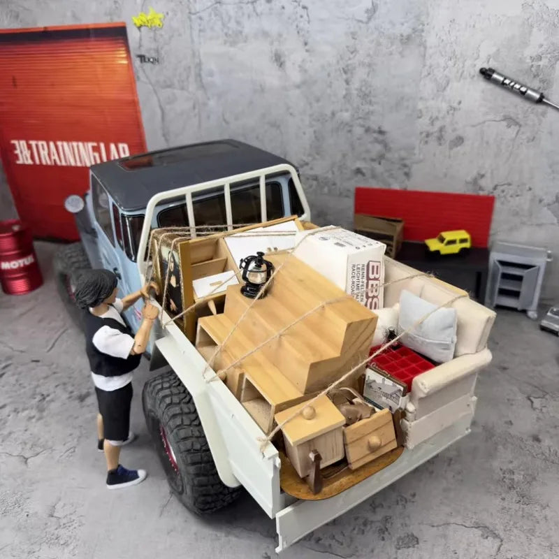 Plataforma de carga trasera de camión de alta simulación para VP VS4-10 Phoenix RC Car Crawler Load Carrier Accesorios de actualización