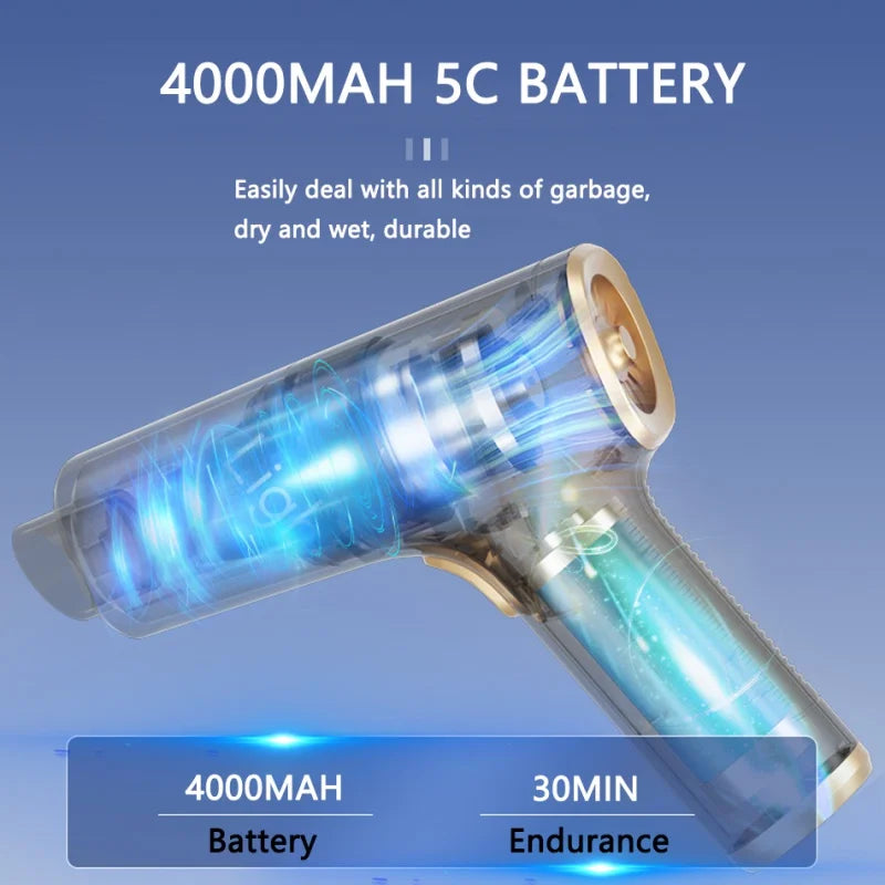 Car Vacuum Cleaner High Power Portable Handheld Wireless Brushless Motor Cleaning Machine Powerful Air Duster for Home Appliance