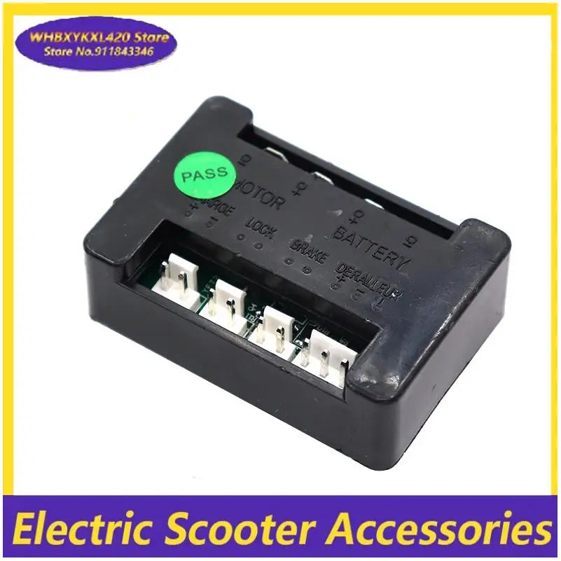 Controlador de scooter eléctrico DC 24 V 120 W, controlador de motor eléctrico con escobillas, pieza de scooter eléctrico con cable de carga y cable LED/interruptor.