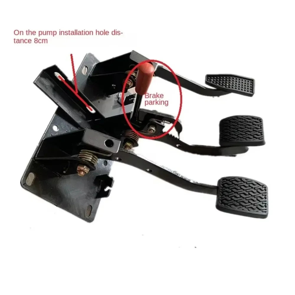 1set Tricycles Brake Pedals,four Wheel Canopies,modified Oil Brakes,clutch Disc,foot Brake Accelerator Pedals,three in One Pedal