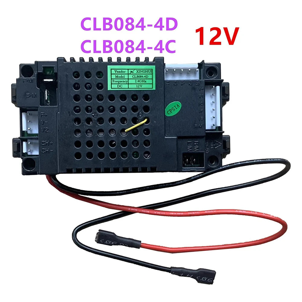 Children's Electric Vehicle Controller Compatible With CLB084-4C 12V Voltage: 12V 2.4G White Remote Control And Box Set