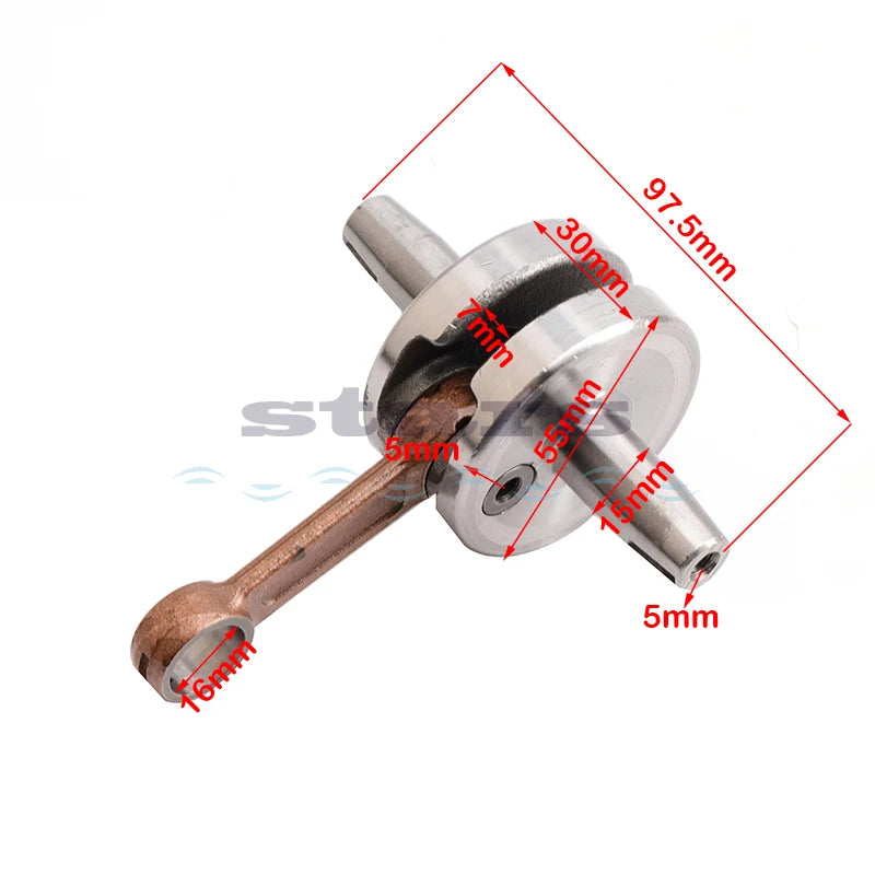 2 stroke 49cc 44-6 Full Circle Crank for pocket scooter engine Crankshafts parts Mini dirt bike ATV Quads