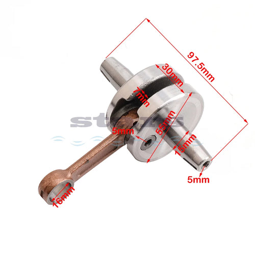 2 stroke 49cc 44-6 Full Circle Crank for pocket scooter engine Crankshafts parts Mini dirt bike ATV Quads