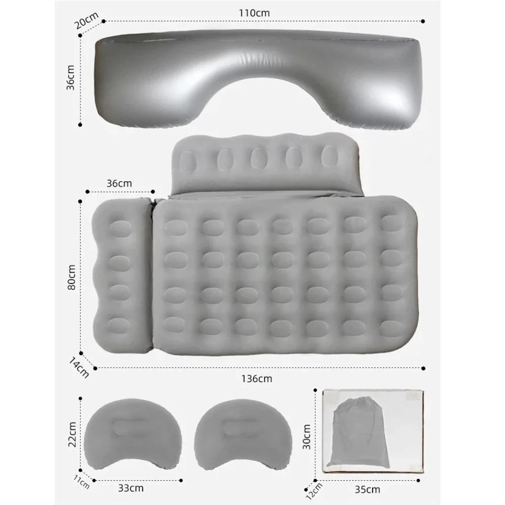 Universal Car Air Bed Rear Folding Sleeping Air Mattress Travel Cushion Bed for Vehicle