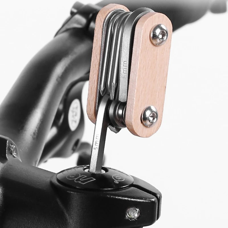 8-in-1 Bicycle Repair Tool Mini Repair Mountain Road Bike Multifunctional Screwdriver Folding Combination Hex Wrench Tools