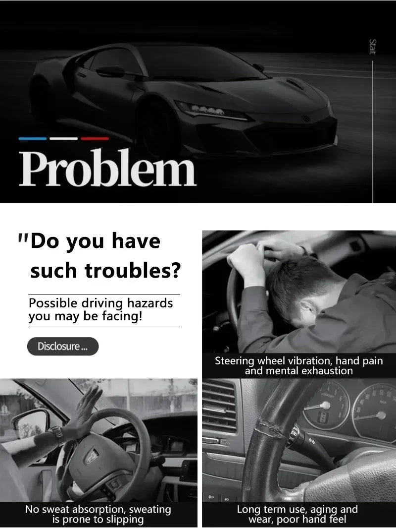 Accesorios antideslizantes para el interior de las fundas del volante del coche para Opel Insignia Astra Antara Meriva Zafira HG Corsa