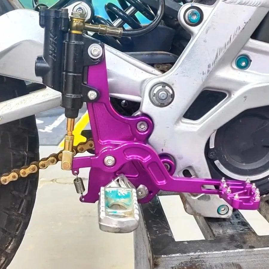 Footbrake Light bee S/X SEGWAY X160 X260 / 79bike Electric Dirt bike foot brake kit Modified Footbrake Dual Caliper Bracket Kit