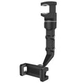 Car Phone Holder Multifunctional 360° Rotatable Auto Rearview Mirror Seat Hanging Clip Bracket GPS Support Car Accessories