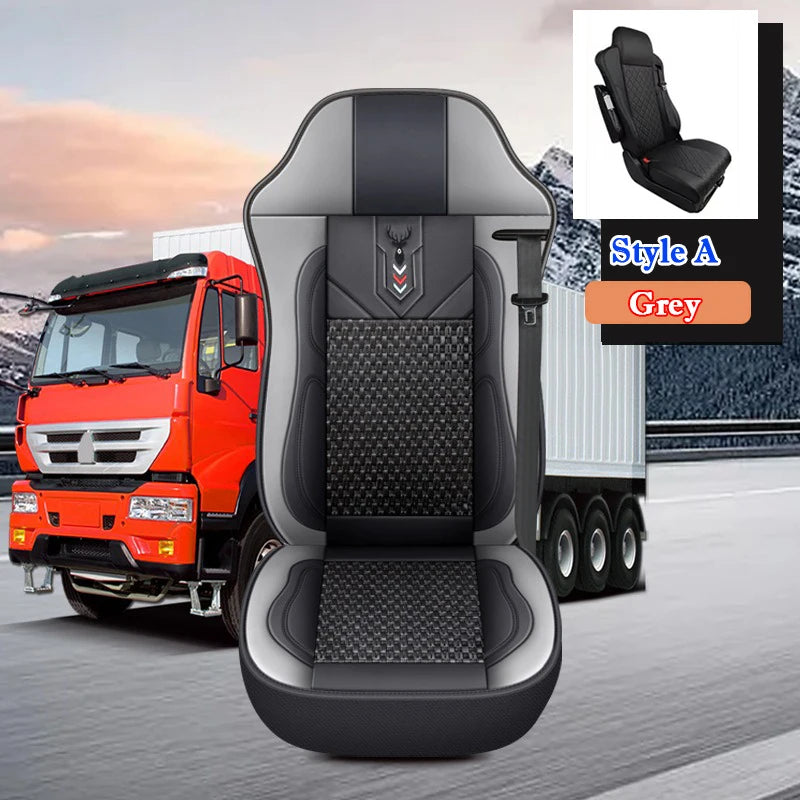 Truck Lorry Bus Big Auto Seat Cover Cushion Ice Silk Mat for KAMAZ SITRAK GAZ JAC SCANIA IVECO ISUZU Volvo MAN DAF Hino TATRA