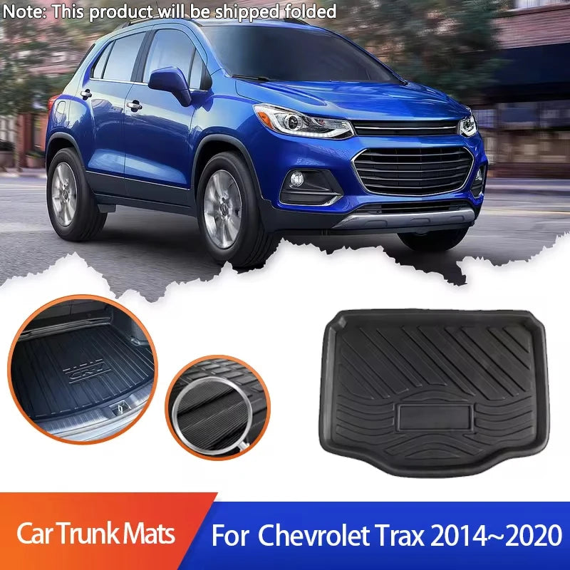 Alfombrilla para maletero de coche Chevrolet Trax, accesorios 2014, 2015, 2016, 2017, 2018, 2019, 2020, bandeja de almacenamiento para el suelo del maletero, alfombrilla para equipaje